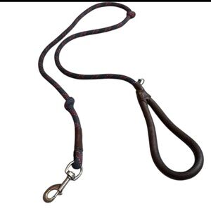 boston red sox sturdy dog leash with leather handle